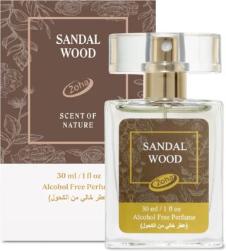 عطر للجنسين خشب الصندل – خالٍ من الكحول وزيوت ية طبيعية من زوها 25 مل – .85 أونصة