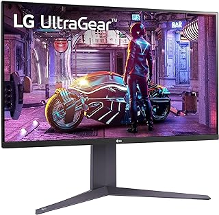 شاشة ألعاب موديل 32GQ750-B الترا جير™ من LG، دقة UHD 4K، استجابو 1ms 144Hz، تقنية 10 HDR، منفذ HDMI 2.1 HDR10، تقنية فري سينك بريميوم، مكبرات صوت مدمجة، من ال جي، أسود، الترا اتش دي