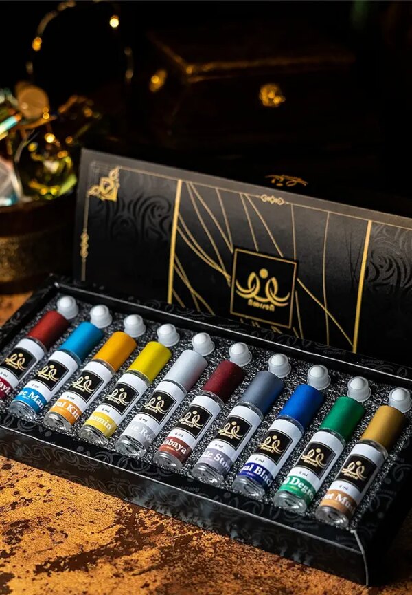 عطر عطار غير كحولي من نورسون ايبادات سبيشال كومبو للرجال والنساء (10 × 06 مل: عبوة من 10 قطع)