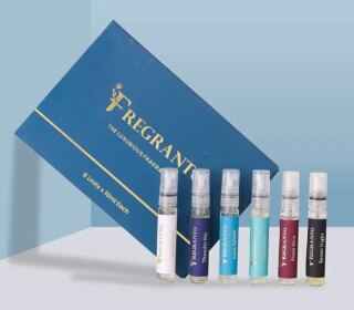 مجموعة هدايا العطور الفاخرة من فريجرانتو – بخاخ عطر يدوم طويلا للجنسين – مجموعة عطور فاخرة (6 × 10 مل لكل عبوة) (مجموعة هدايا العطور)