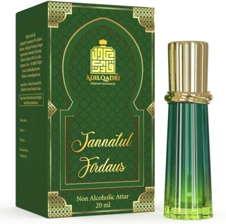 عطر جناتول فردوس فاخر 100% خال من الكحول يدوم طويلا برائحة الفواكه والزهور للجنسين من عادل قادري (20 مل)