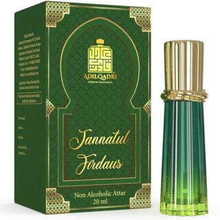 عطر جناتول فردوس فاخر 100% خال من الكحول يدوم طويلا برائحة الفواكه والزهور للجنسين من عادل قادري (20 مل)