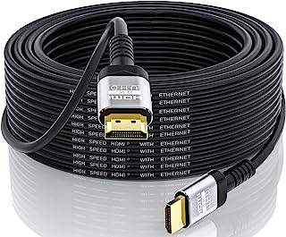 كيبل HDMI 30 قدم بدقة 4K من سونسونيك| فائق السرعة 18Gbps ودقة 4K عند 60Hz نطاق ديناميكي عالي مع قناة ارجاع الصوت ثلاتية الابعاد لشاشة التلفزيون واللابتوب واكس بوكس وبلاي ستيشن 5 (9.1 متر)