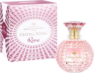 عطر كريستال رويال روز من برينسيس مارينا دو بوربون، بخاخ او دي بارفان للنساء برائحة الزهور والفواكه مع رائحة الورد والليمون والكمثرى 100 مل