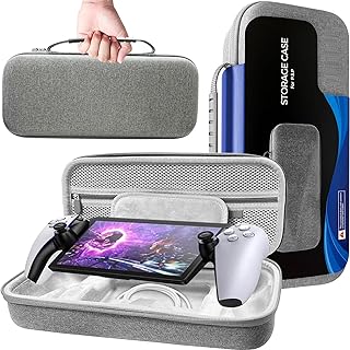 ANYUAN Carrying Case for Playstation Portal Remote Player,Hard PS Portal Case with Spare Parts Storage,EVA Shockproof Protective Handheld Travel Bag for Playstation 5 Portal,PS Portal Accessories.Gray