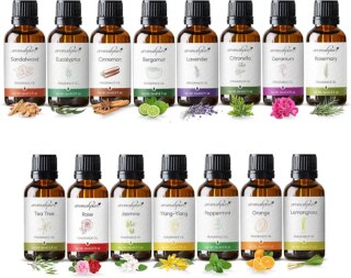زيت عطري من اروما بيور – سلسلة فيوجن | 225 مل | مجموعة من 15 | زيت عطري للعطور المنزلية | افضل للعلاج العطري | يستخدم في الموزعات والشموع ومعطرات الجو والصابون