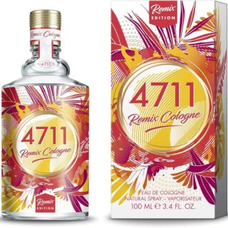 4711 ريمكس كولونيا جريب فروت – بخاخ او دي كولون – عطر طبيعي برائحة الفواكه الحمضية من شذى الجريب فروت – رائحة منعشة منشطة – 100 مل، للجنسين